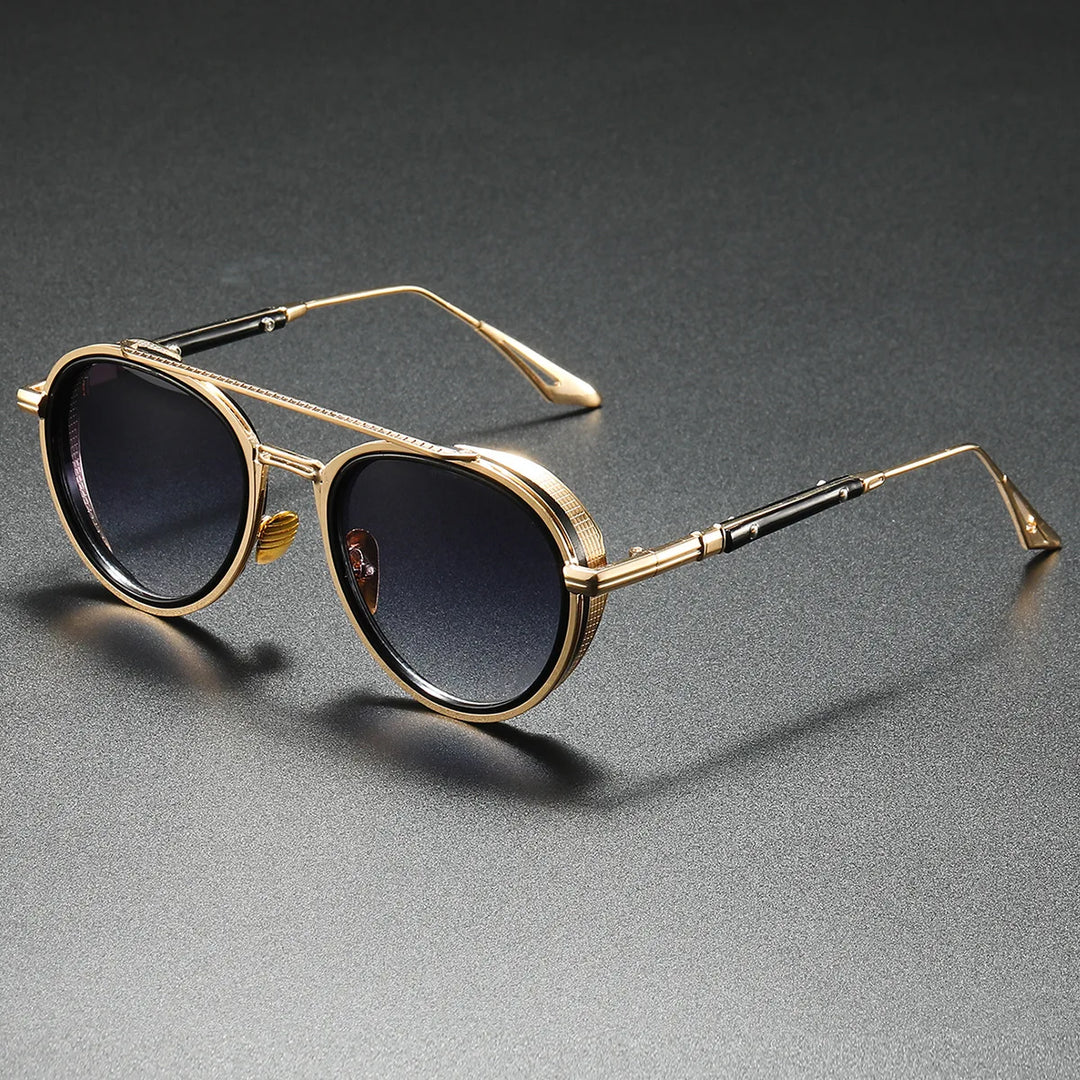 Ava Women's 80s Sunglasses | Lightweight Alloy Frame, Round Shape