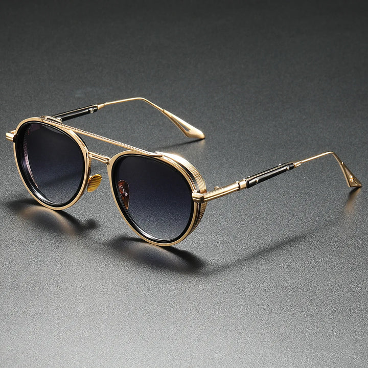 Ava Women's 80s Sunglasses | Lightweight Alloy Frame, Round Shape