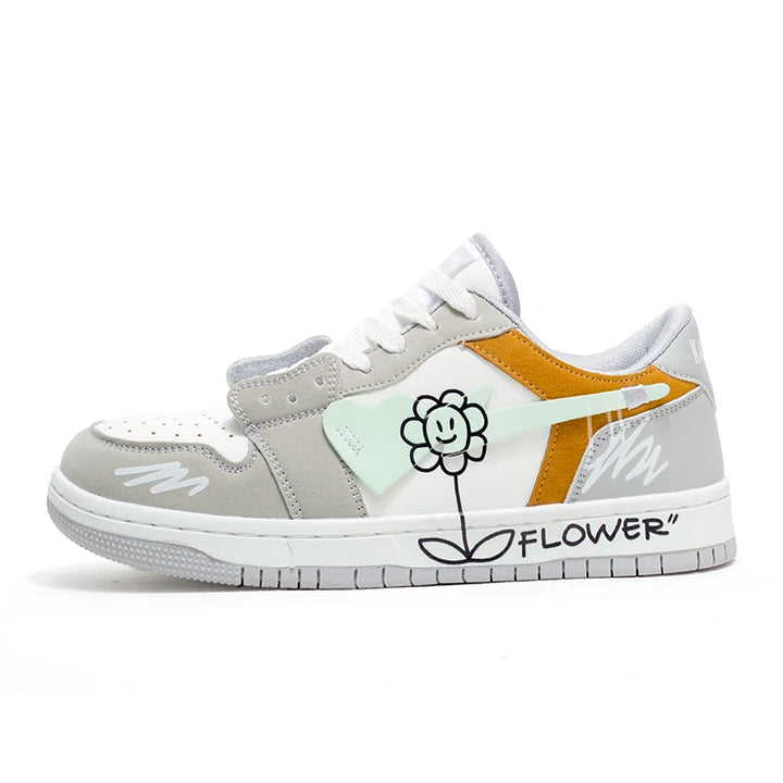 Crisp Women's Sneakers | Breathable Fabric, Cushioned Sole, Stylish White Design