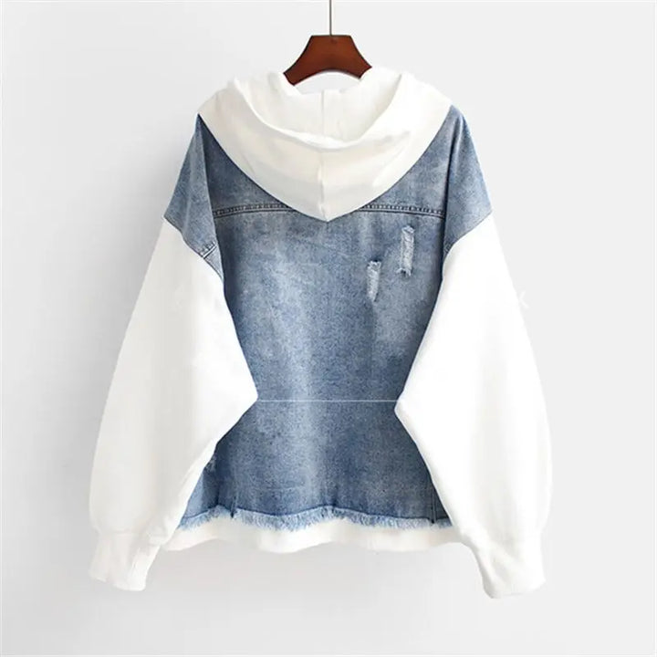Milo Women's Hoodie | Denim Blend, Casual Two-Piece Design