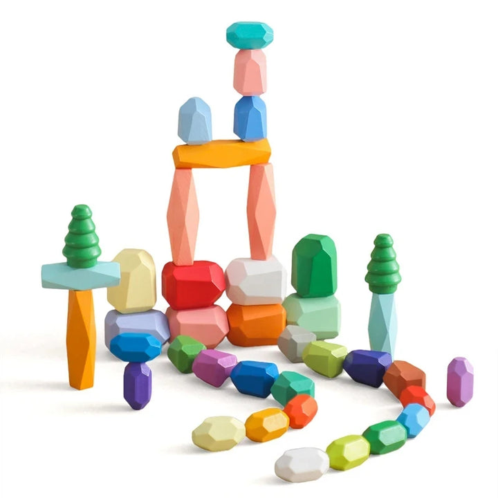 Sparky Kids' Balance Blocks | Colorful Wooden Playset