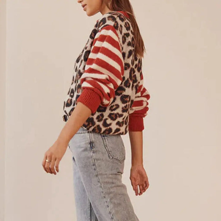 Ulysses Women's Cardigan | Bold Leopard Print, Soft Knit, Relaxed Fit