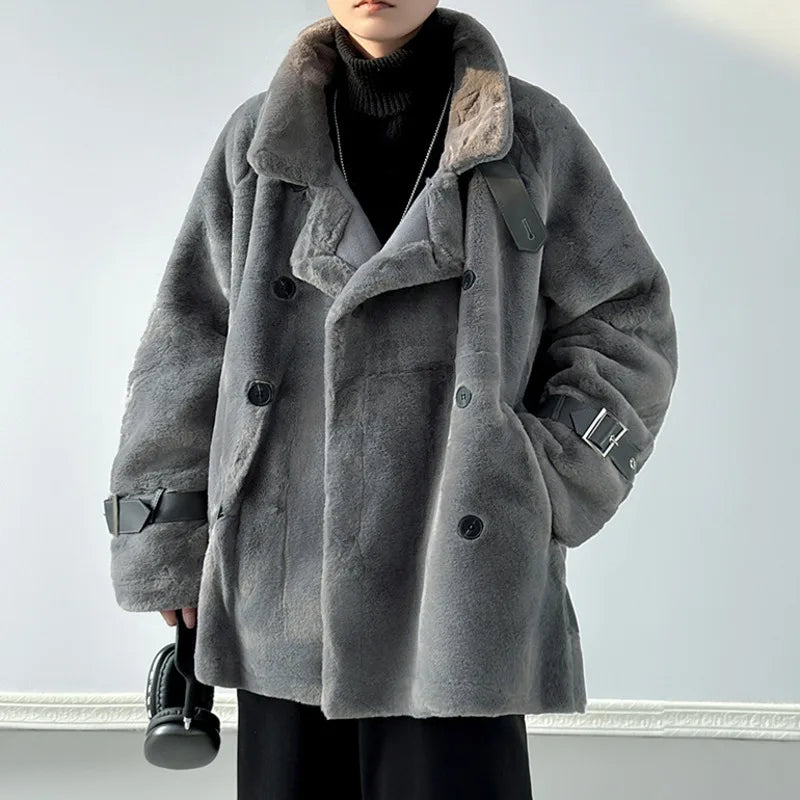 Milo Women's Trench Coat | Premium Lamb Wool, Double-Breasted Design