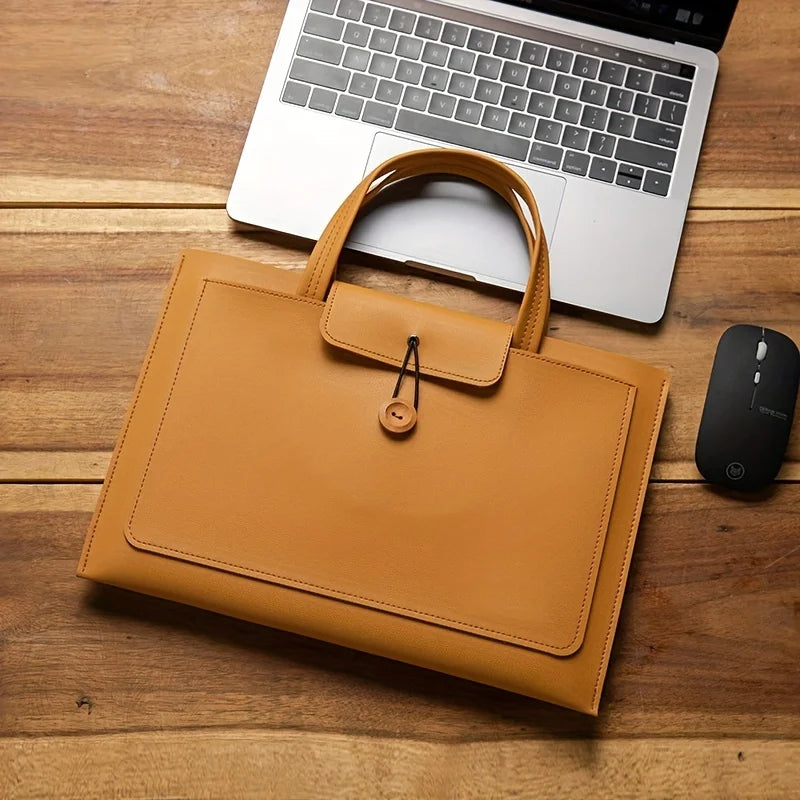 Lugano Leather Laptop Briefcase | Lightweight Design