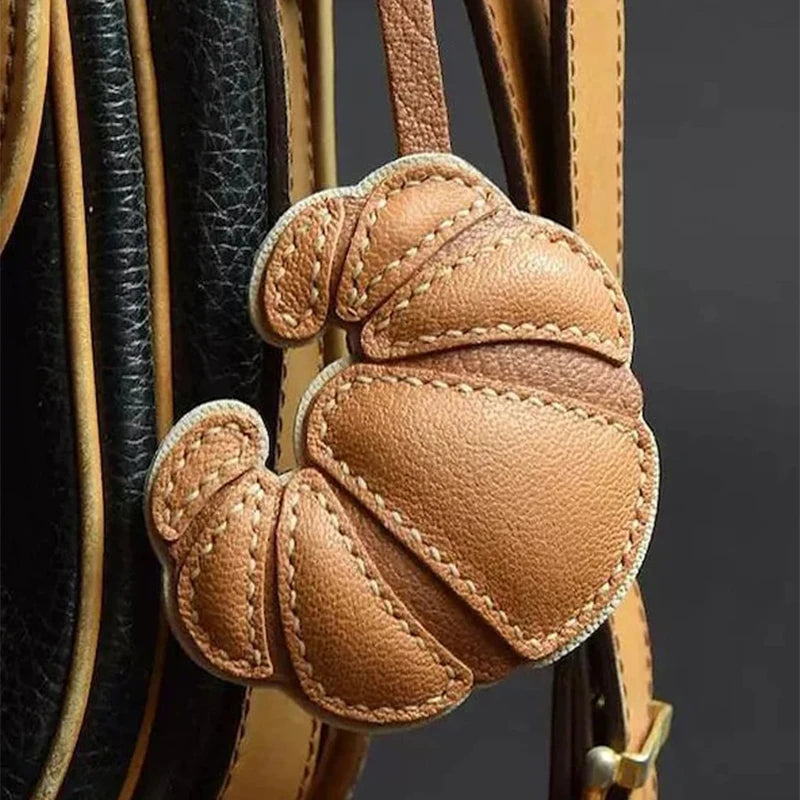 Le Croissant Leather Charm