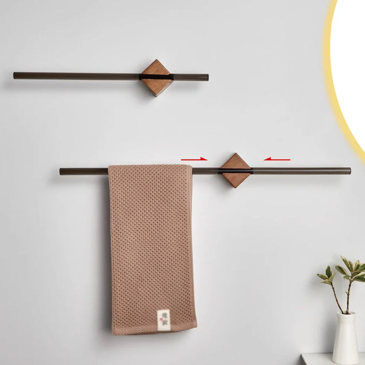 Woodsman Towel Bar | Natural Wood Finish