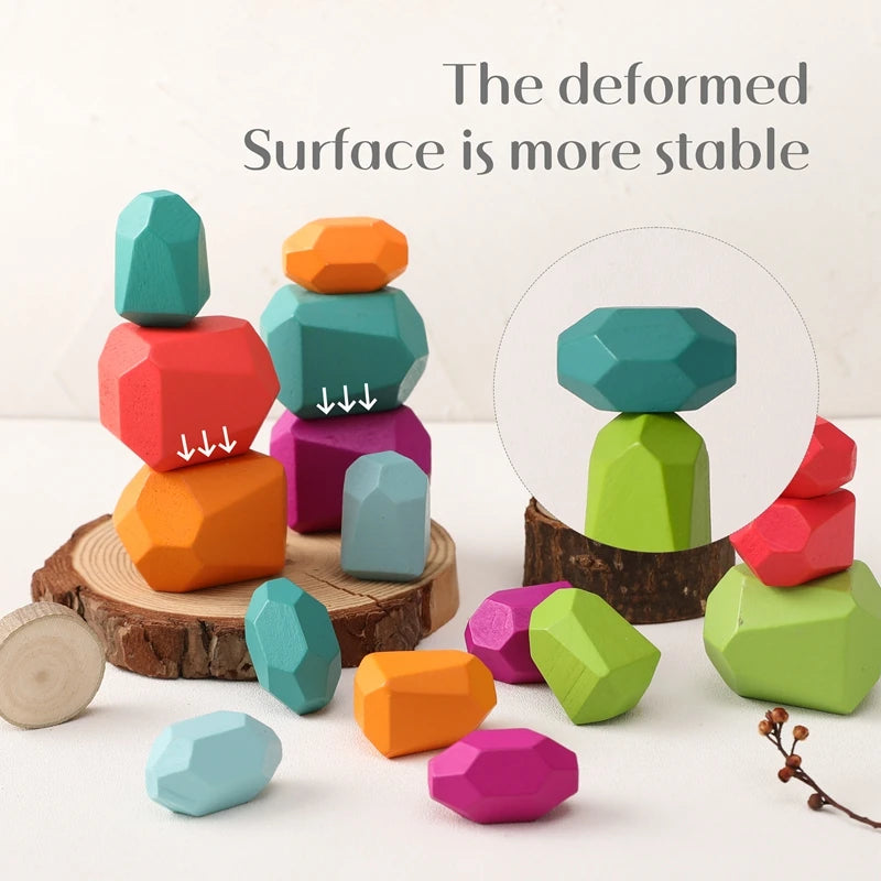 Sparky Kids' Balance Blocks | Colorful Wooden Playset