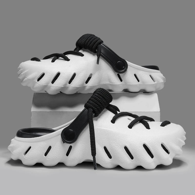 Brevon Women's Clogs | Customizable Laced Design, Lightweight Foam