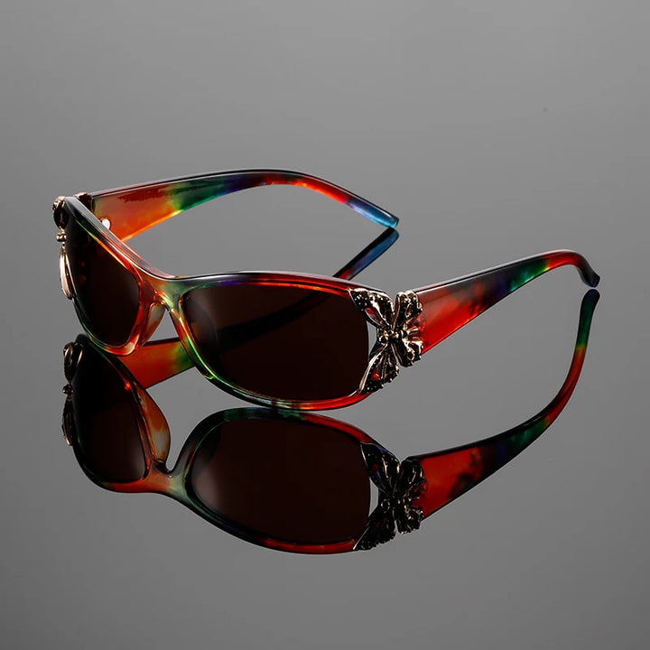 Cora Unisex Sunglasses | Gradient Butterfly Lenses