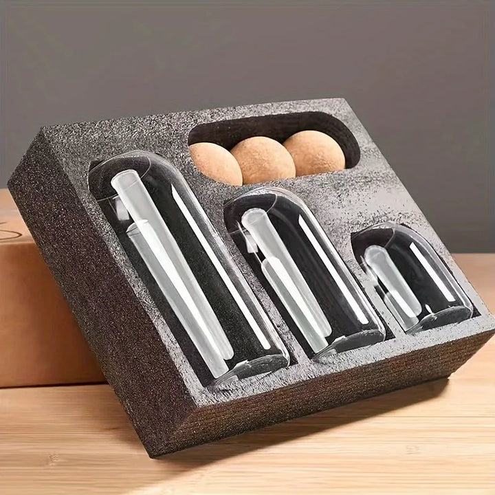 Eli Eco-Friendly Storage Jars | Glass & Cork Trio Set