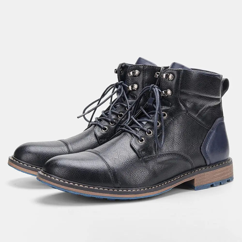 Hank Men's High-Top Boots | Premium Leather, Durable Design