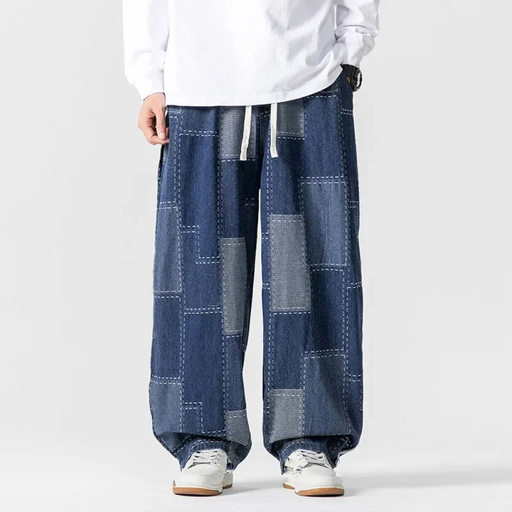 Carter Men's Patch Trousers | Easy-Care Fabric