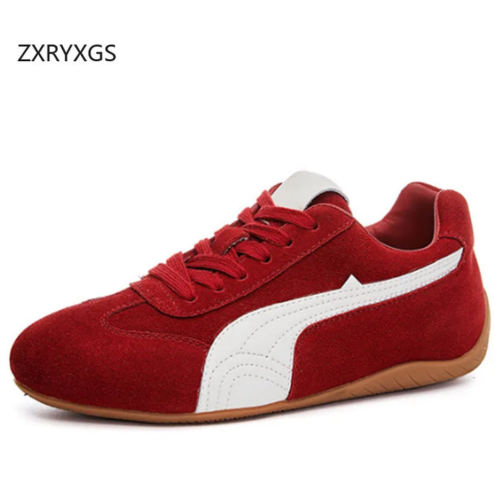Zara Women's Sneakers | Cow Suede, Trendy Casual Footwear