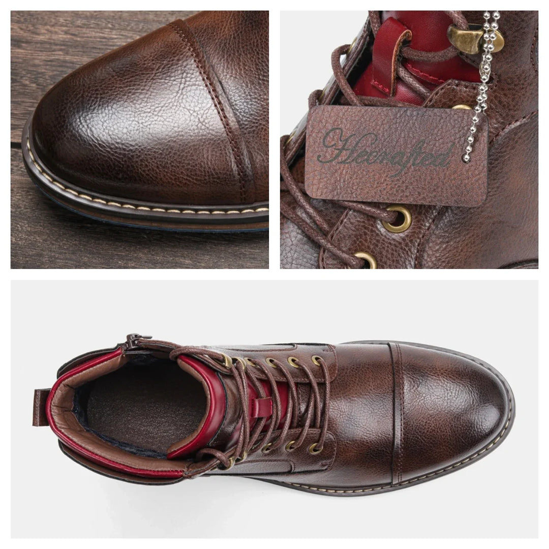 Hank Men's High-Top Boots | Premium Leather, Durable Design