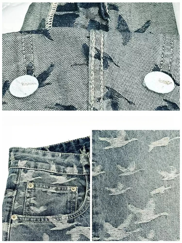 Falco Men's Jeans | Jacquard Fabric, Baggy Fit