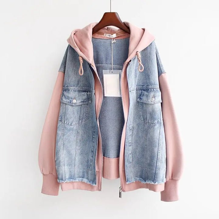 Milo Women's Hoodie | Denim Blend, Casual Two-Piece Design