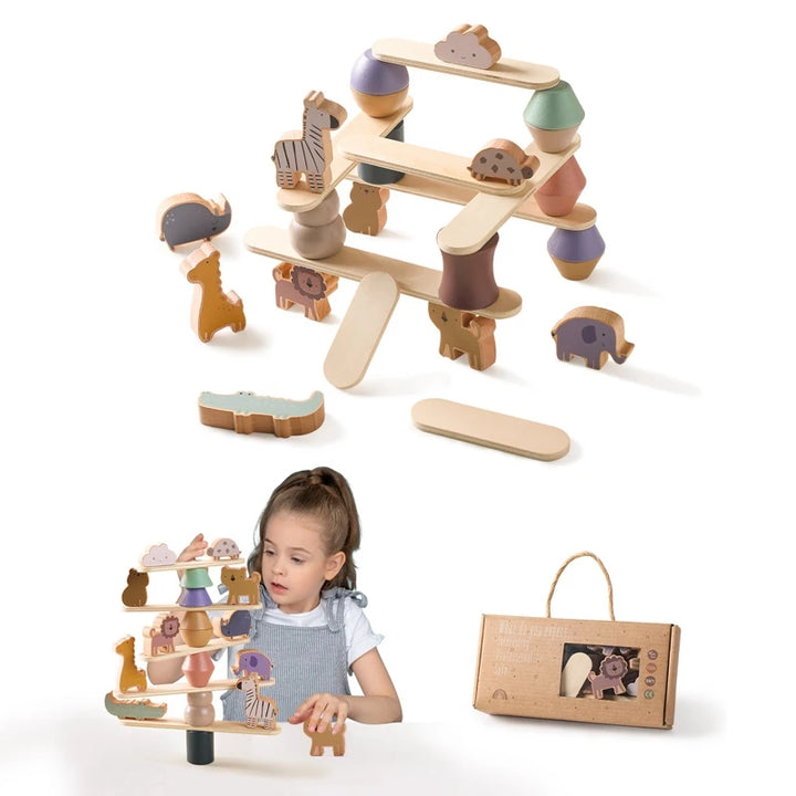 Zara Kids' Balance Buddies | Engaging Wooden Montessori Toys