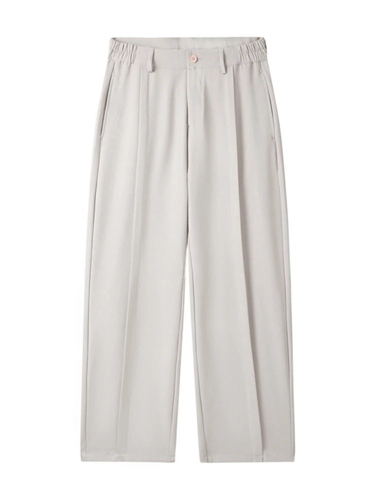 Harrison Men's Casual Pants | Stretch Fabric, Pleated Design