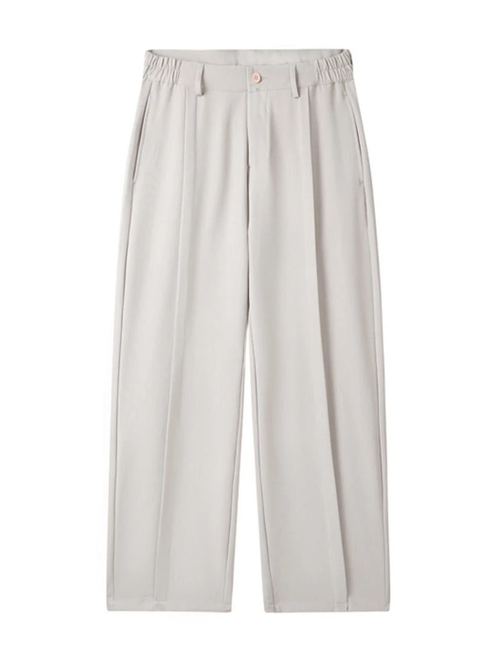 Harrison Men's Casual Pants | Stretch Fabric, Pleated Design