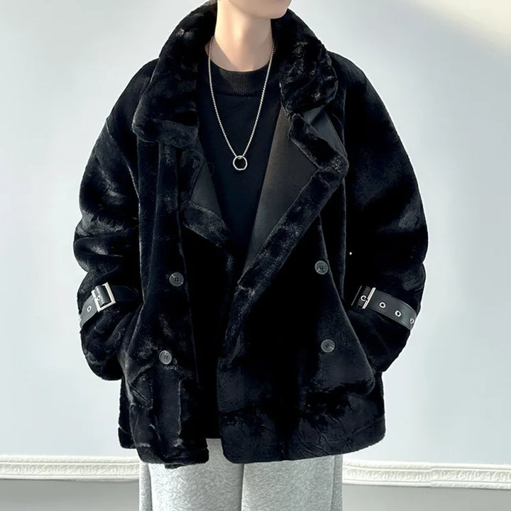 Milo Women's Trench Coat | Premium Lamb Wool, Double-Breasted Design