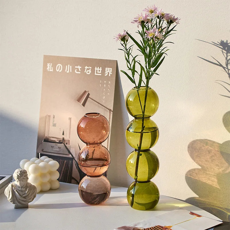 Nora Scandinavian Vase | Handblown Glass, Minimalist Design