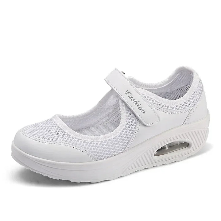 Women's Light Fashion Breathable Mesh Wedge Heels Shoes Casual Outdoor Sports Running Designer Sneakers
