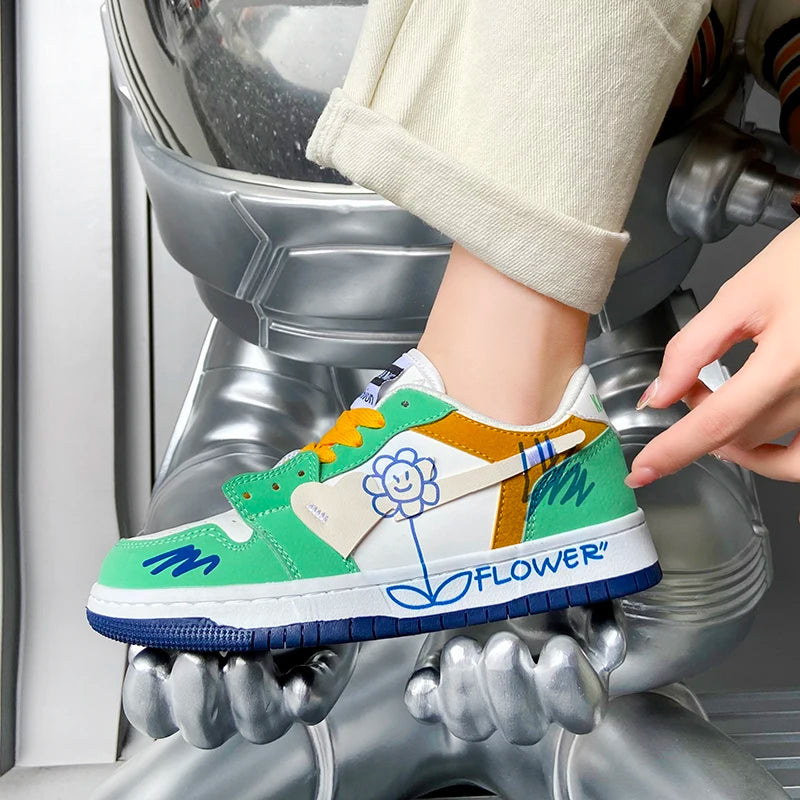 Crisp Women's Sneakers | Breathable Fabric, Cushioned Sole, Stylish White Design