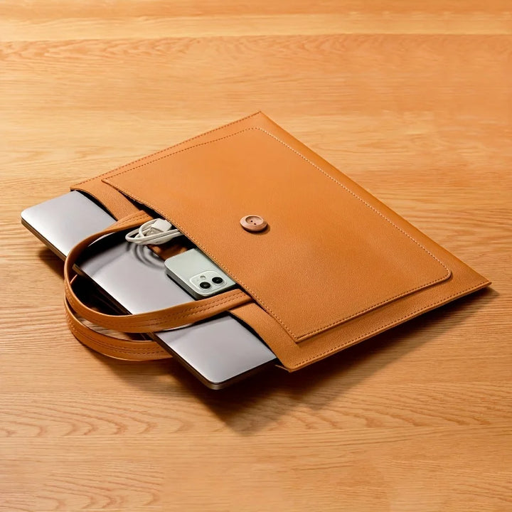 Lugano Leather Laptop Briefcase | Lightweight Design