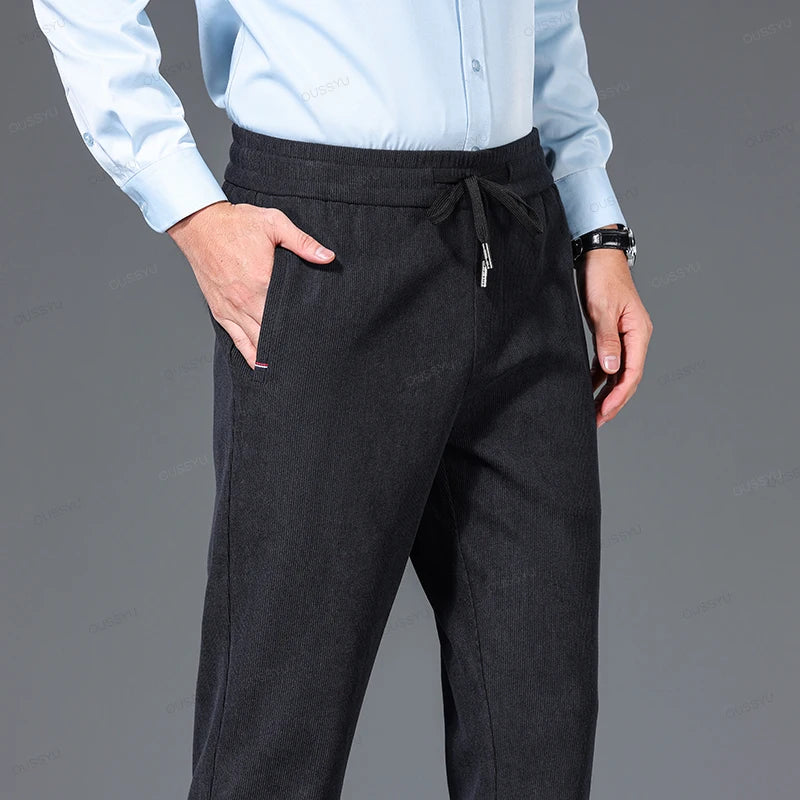 Olof Men's Corduroy Pants | Stretch Fabric, Casual Fit