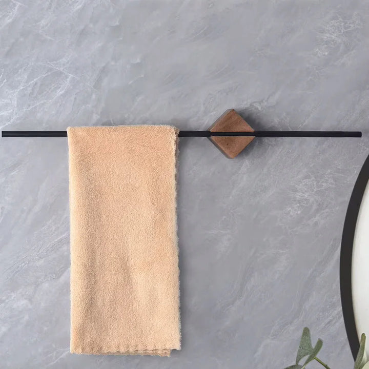 Woodsman Towel Bar | Natural Wood Finish