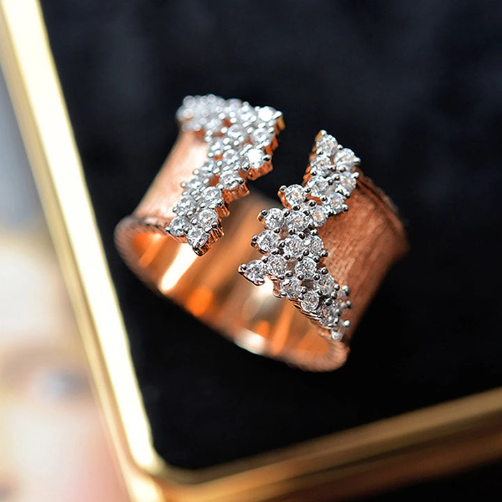 Rumi Women's Ring | Gold Finish with Cubic Zirconia