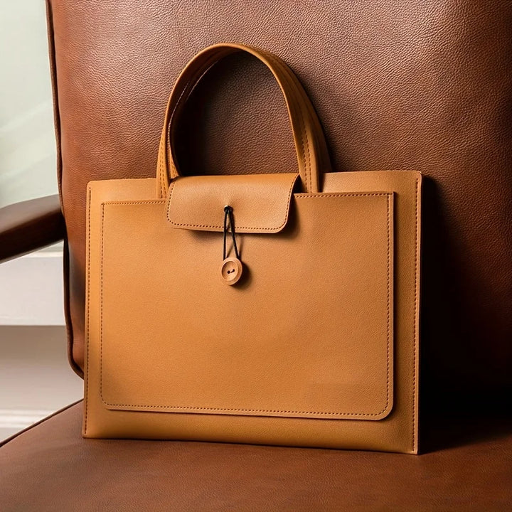 Lugano Leather Laptop Briefcase | Lightweight Design