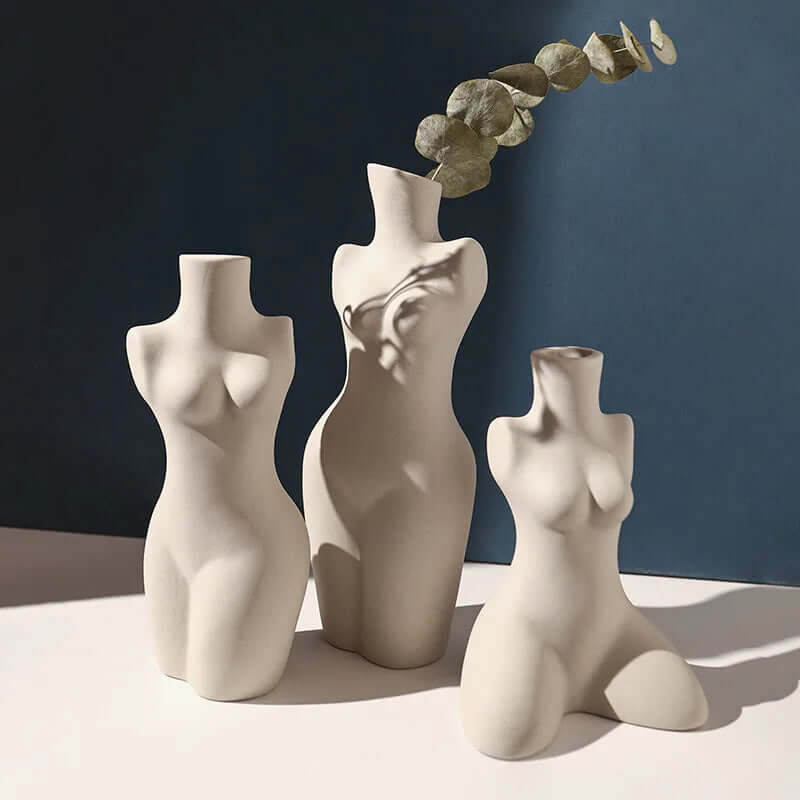 Vera White Ceramic Vase | Elegant Organic Design