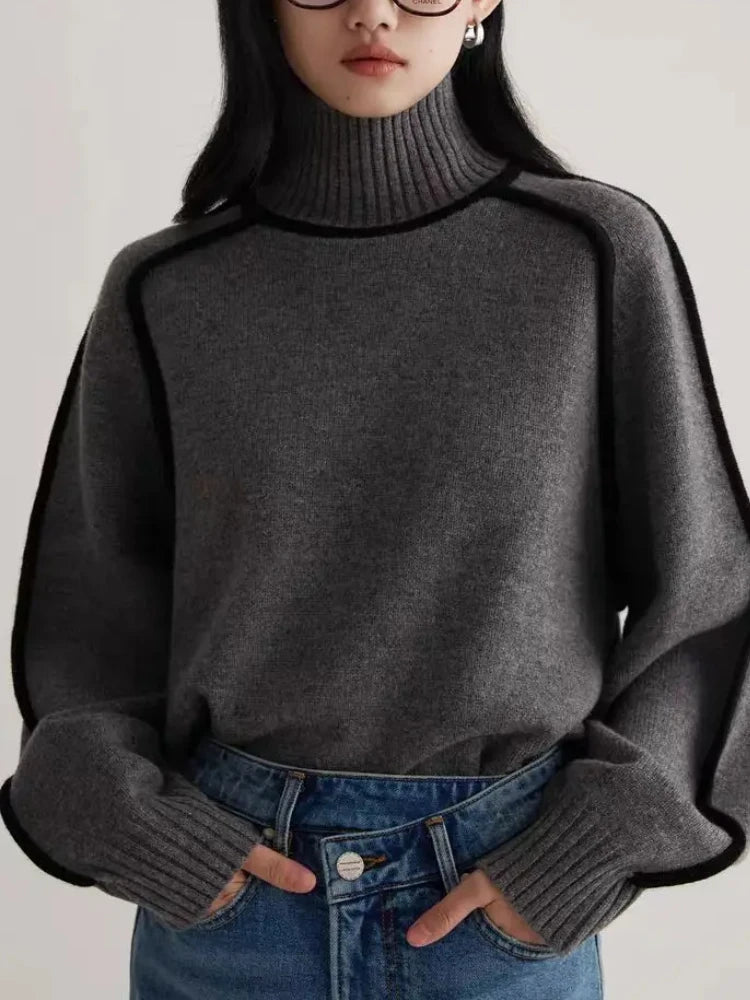 Elyra Women's Sweater | Cozy Wool Blend, Relaxed Fit