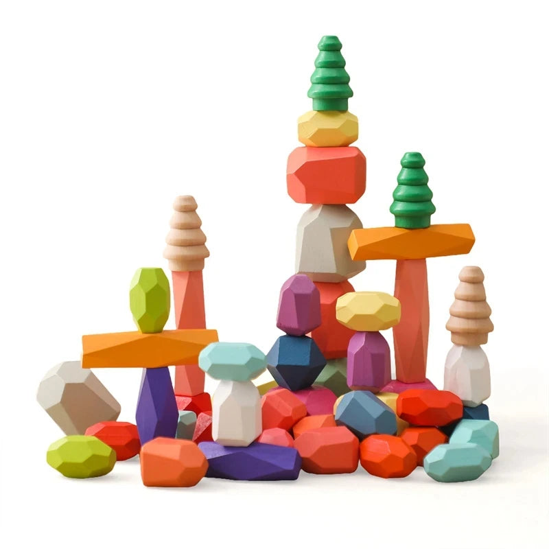 Sparky Kids' Balance Blocks | Colorful Wooden Playset