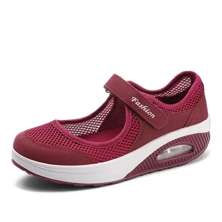 Women's Light Fashion Breathable Mesh Wedge Heels Shoes Casual Outdoor Sports Running Designer Sneakers