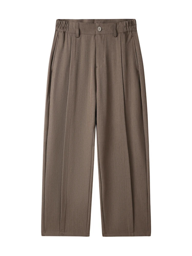 Harrison Men's Casual Pants | Stretch Fabric, Pleated Design