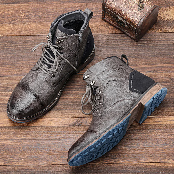 Hank Men's High-Top Boots | Premium Leather, Durable Design