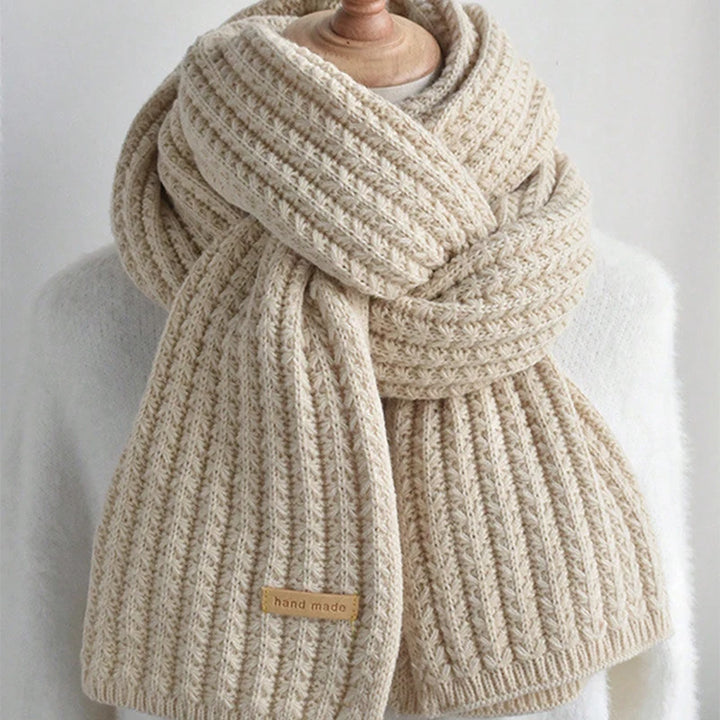 Lora Women's Scarf | Thick Knitted, Cozy Ribbed Design