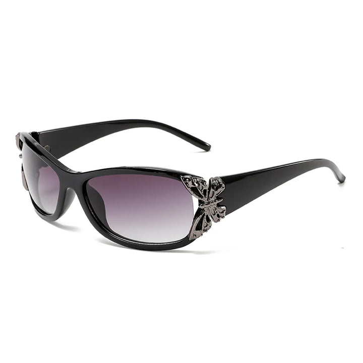 Cora Unisex Sunglasses | Gradient Butterfly Lenses