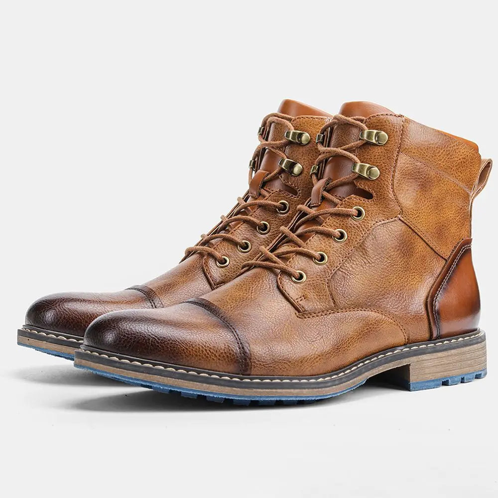 Hank Men's High-Top Boots | Premium Leather, Durable Design