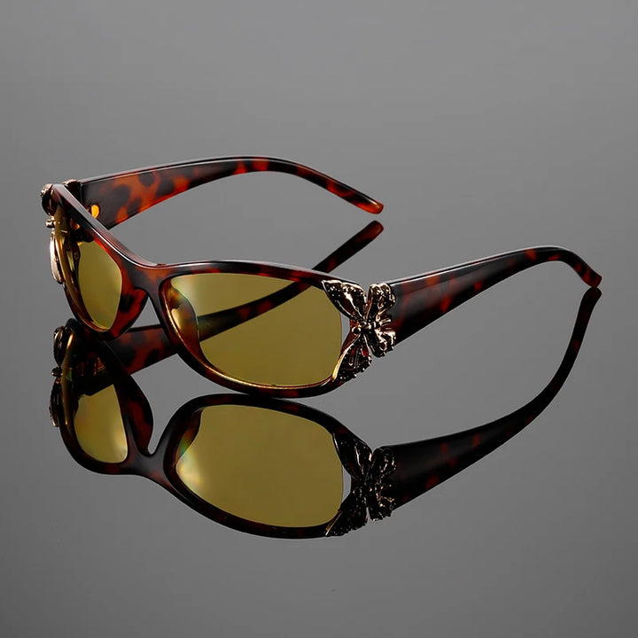 Cora Unisex Sunglasses | Gradient Butterfly Lenses