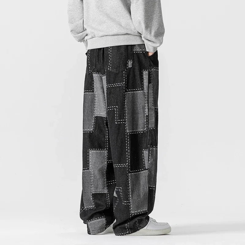 Carter Men's Patch Trousers | Easy-Care Fabric