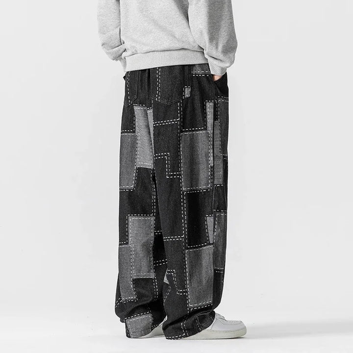 Carter Men's Patch Trousers | Easy-Care Fabric