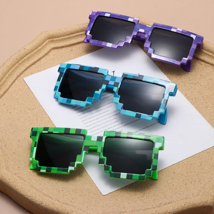 Panda PixelZombie Sunglasses | Unique Square Design, Lightweight