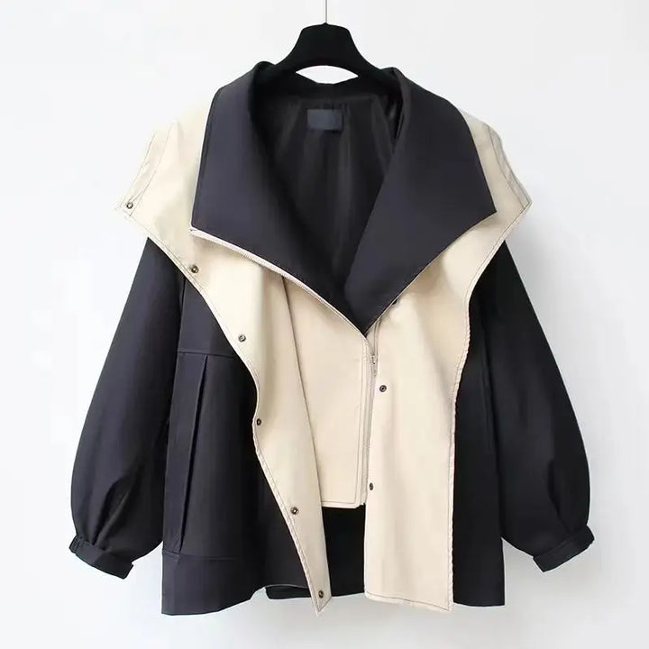 Sleek Women's Windbreaker Coat | Waterproof, Breathable Polyester Blend