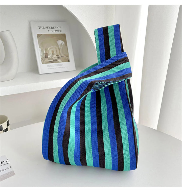 Mina Women's Mini Knot Tote Bag | Handmade Cotton, Lightweight Beach Bag