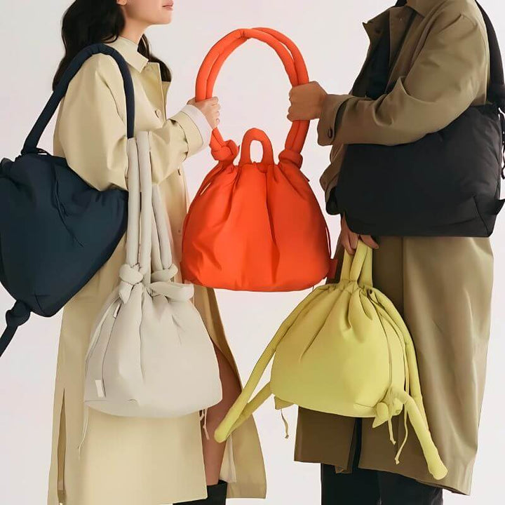 Poppy Women's Tote Bag | Plush Nylon, Convertible Design
