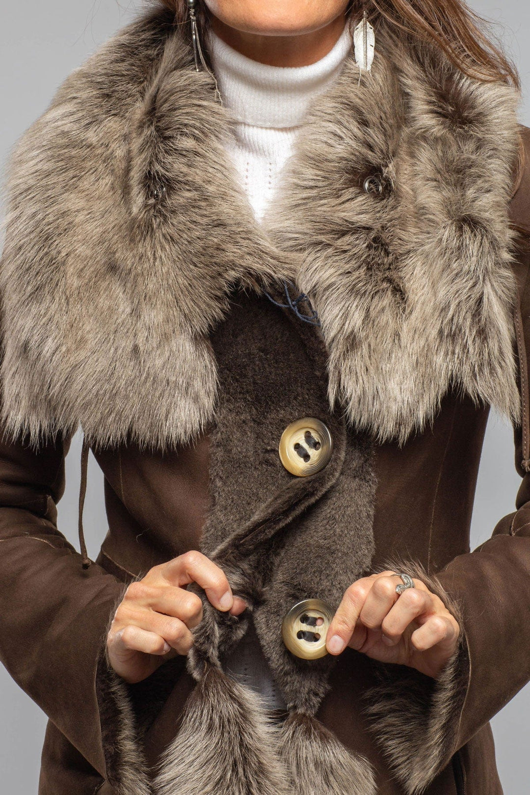 Wild Reversible Shearling In Selva
