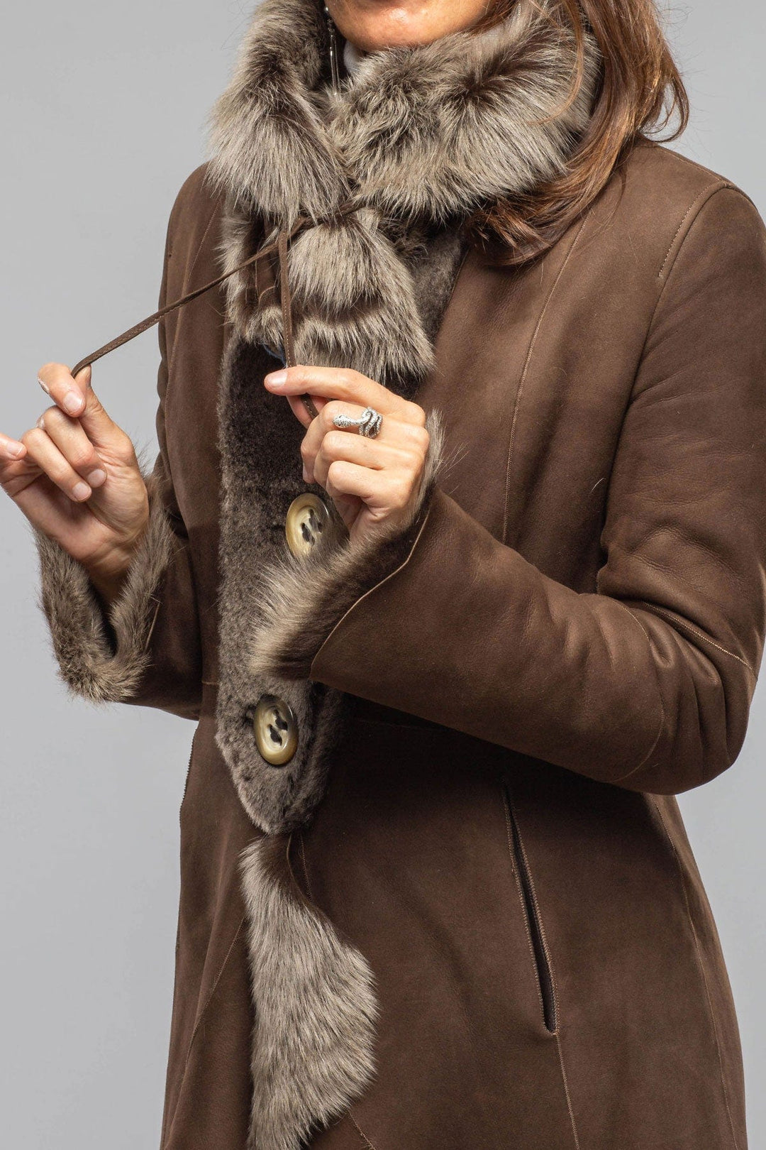 Wild Reversible Shearling In Selva